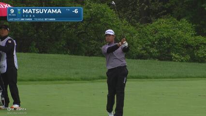 Hideki Matsuyama | Round 2 | 9th hole | Shot 2 | 2025 Truist Championship
