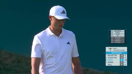 Ludvig Åberg | Round 3 | 18th hole | Shot 3 | 2025 BMW Championship