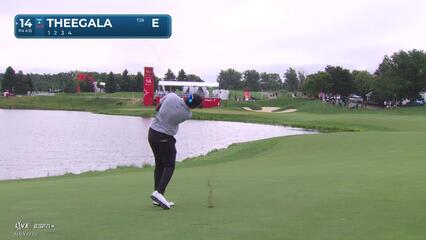 Sahith Theegala | Round 1 | 14th hole | Shot 2 | 2025 3M Open