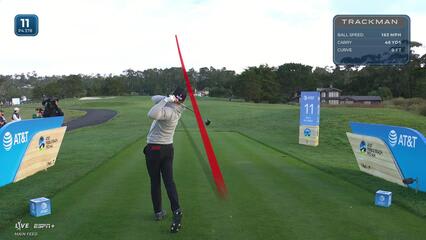 Justin Thomas | Round 4 | 11th hole | Shot 1 | 2025 AT&T Pebble Beach