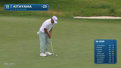 Kurt Kitayama | Round 4 | 13th hole | Shot 3 | 2025 3M Open