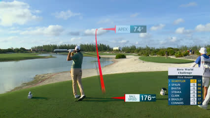 Scottie Scheffler | Round 1 | 18th hole | Shot 1 | 2025 Hero World Challenge