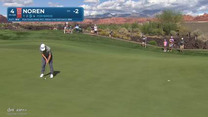 Alex Noren | Round 1 | 4th hole | Shot 4 | 2025 Bank of Utah