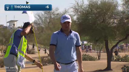 Justin Thomas | Round 2 | 7th hole | Shot 3 | 2025 WM Phoenix Open