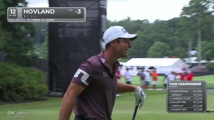Viktor Hovland | Round 3 | 12th hole | Shot 1 | 2025 TOUR Championship