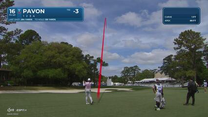 Matthieu Pavon | Round 4 | 16th hole | Shot 2 | 2025 RBC Heritage