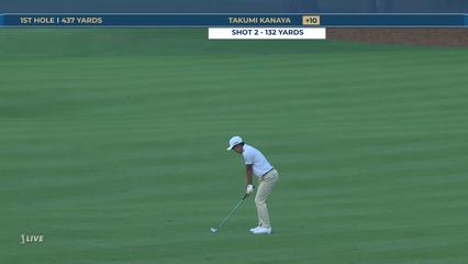 Takumi Kanaya | Round 4 | 1st hole | Shot 2 | 2026 THE PLAYERS