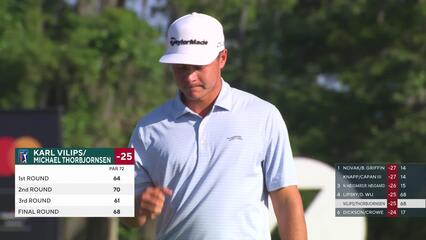 Karl Vilips | Round 4 | 18th hole | Shot 4 | 2025 Zurich Classic