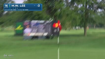 Min Woo Lee | Round 1 | 16th hole | Shot 2 | 2025 Rocket Classic