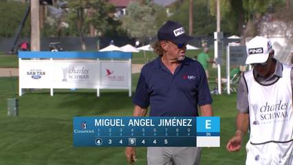 Miguel Angel Jiménez | Round 1 | 7th hole | Shot 5 | 2025 Charles Schwab