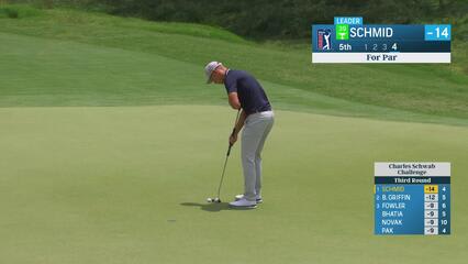 Matti Schmid | Round 3 | 5th hole | Shot 4 | 2025 Charles Schwab