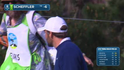 Scottie Scheffler | Round 2 | 8th hole | Shot 2 | 2026 AT&T Pebble Beach