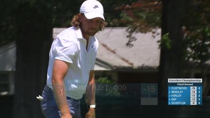 Tommy Fleetwood | Round 4 | 3rd hole | Shot 5 | 2025 Travelers