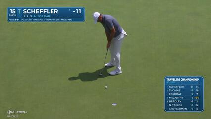 Scottie Scheffler | Round 2 | 15th hole | Shot 4 | 2025 Travelers