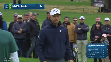 Min Woo Lee | Round 2 | 4th hole | Shot 3 | 2026 The Genesis