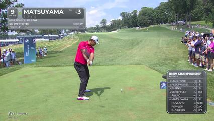 Hideki Matsuyama | Round 2 | 9th hole | Shot 1 | 2025 BMW Championship