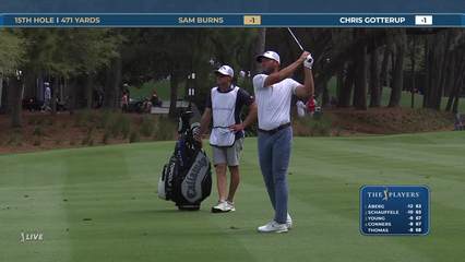 Sam Burns | Round 3 | 15th hole | Shot 2 | 2026 THE PLAYERS