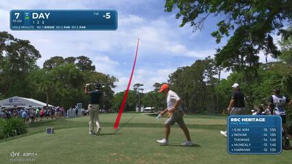 Jason Day | Round 4 | 7th hole | Shot 1 | 2025 RBC Heritage