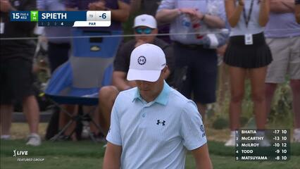 Jordan Spieth | 2024 Valero | Round 4 | 15th hole | Shot 4