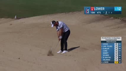 Justin Lower | Round 3 | 13th hole | Shot 2 | 2025 World Wide Technology