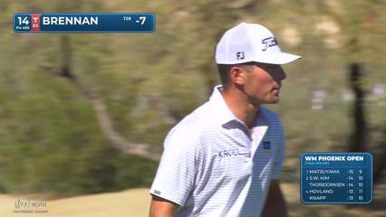 Michael Brennan | Round 4 | 14th hole | Shot 2 | 2026 WM Phoenix Open