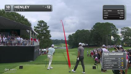 Russell Henley | Round 2 | 18th hole | Shot 1 | 2025 TOUR Championship