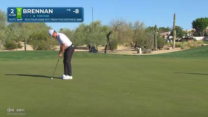 Michael Brennan | Round 4 | 2nd hole | Shot 5 | 2026 WM Phoenix Open