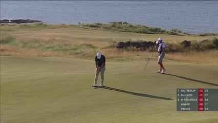 Chris Gotterup | Round 3 | 14th hole | Shot 4 | 2025 Genesis Scottish Open
