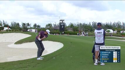 Keegan Bradley | Round 3 | 3rd hole | Shot 3 | 2024 Hero World Challenge