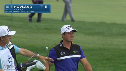 Viktor Hovland | Round 1 | 15th hole | Shot 2 | 2025 Truist Championship