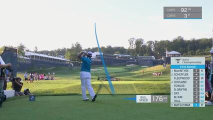 Hideki Matsuyama | Round 1 | 18th hole | Shot 1 | 2025 BMW Championship