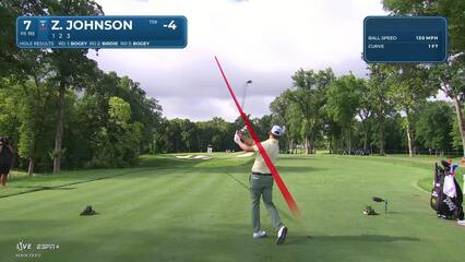 Zach Johnson | Round 4 | 7th hole | Shot 1 | 2025 John Deere