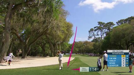 Justin Thomas | Round 2 | 11th hole | Shot 2 | 2025 RBC Heritage