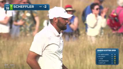 Scottie Scheffler | Round 1 | 18th hole | Shot 4 | 2026 Genesis Scottish Open