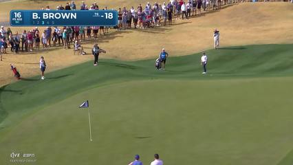 Blades Brown | Round 3 | 16th hole | Shot 3 | 2026 The American Express