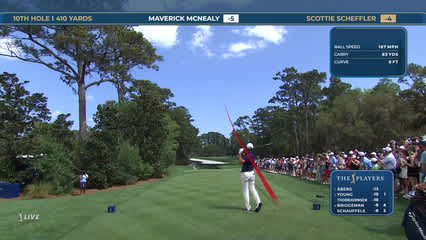 Scottie Scheffler | Round 4 | 10th hole | Shot 1 | 2026 THE PLAYERS