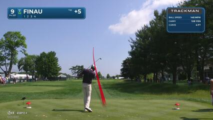 Tony Finau | Round 3 | 9th hole | Shot 1 | 2025 Travelers