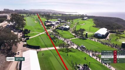 Scottie Scheffler | Round 3 | 9th hole | Shot 1 | 2025 Genesis