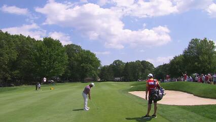 Tommy Fleetwood | Round 3 | 3rd hole | Shot 2 | 2025 Travelers