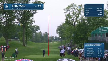 Justin Thomas | Round 2 | 15th hole | Shot 1 | 2025 the Memorial
