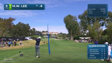 Min Woo Lee | Round 2 | 9th hole | Shot 1 | 2026 The Genesis