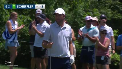 Scottie Scheffler | 2023 the Memorial | Round 4 | 9th hole | Shot 2