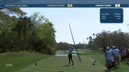 Cameron Young | Round 3 | 14th hole | Shot 1 | 2025 THE PLAYERS