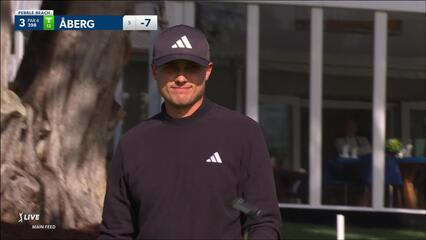 Ludvig Åberg | 2024 AT&T Pebble Beach | Round 2 | 3rd hole | Shot 4