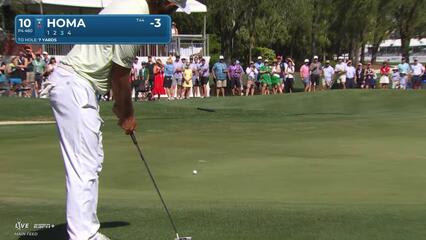 Max Homa | Round 3 | 10th hole | Shot 4 | 2025 RBC Heritage