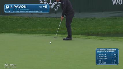 Matthieu Pavon | Round 2 | 12th hole | Shot 3 | 2025 the Memorial