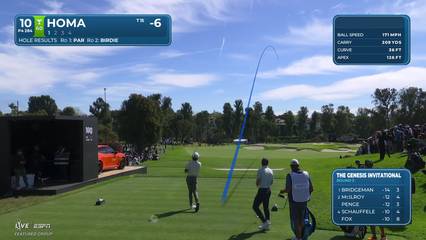 Max Homa | Round 3 | 10th hole | Shot 1 | 2026 The Genesis