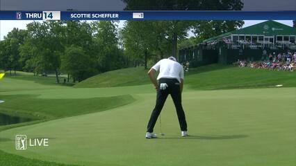 Scottie Scheffler | 2021 the Memorial | Round 4 | 14th hole | Shot 3