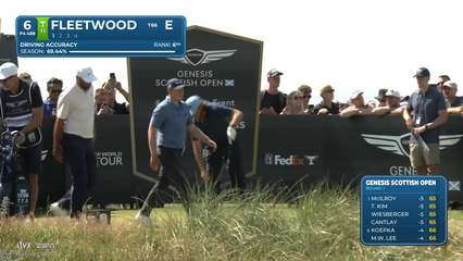 Tommy Fleetwood | Round 1 | 6th hole | Shot 1 | 2026 Genesis Scottish Open