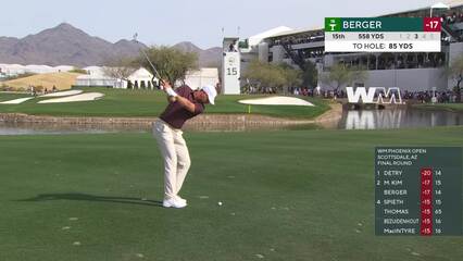 Daniel Berger | Round 4 | 15th hole | Shot 3 | 2025 WM Phoenix Open
